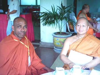 2005 May  Vesak day at Buddha monton in Thailand with Rector of MCU.jpg